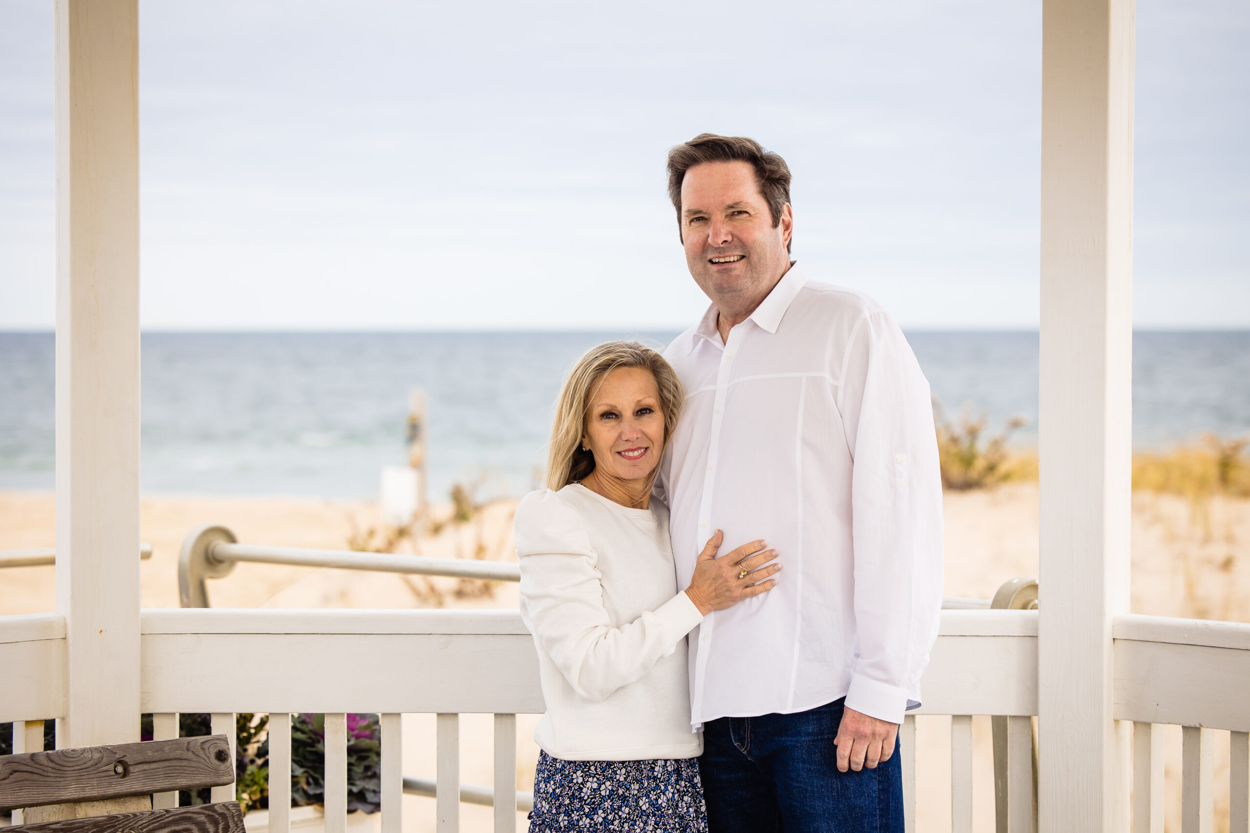 Beach engagement photo shoot