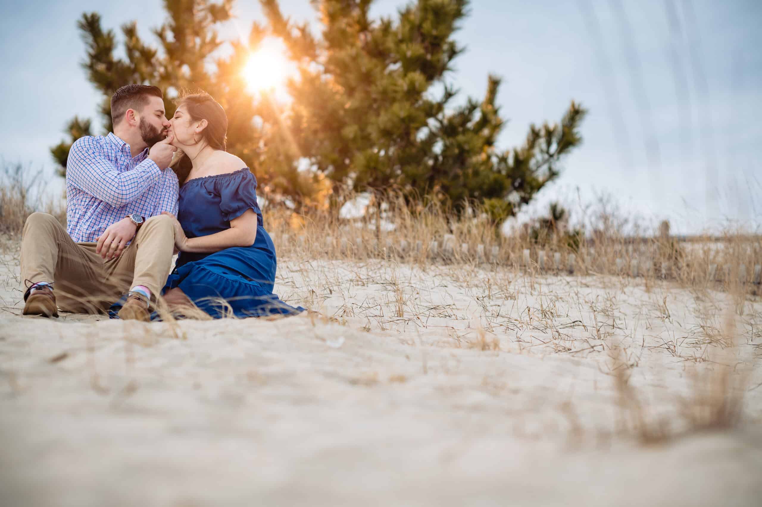 beach engagement session