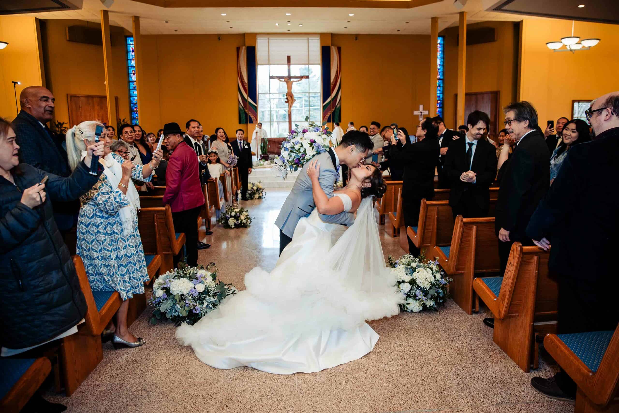 Wedding Ceremony Photography Kiss